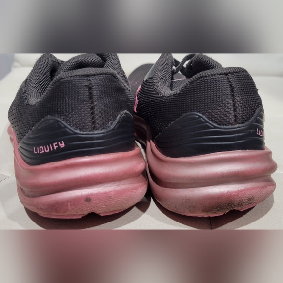 Under Armour Girl's Black and Pink Running Shoes - Picture 4 of 6